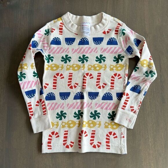 Hanna Andersson size 4 Stocking Sweets Long John Pajamas - Picture 4 of 12